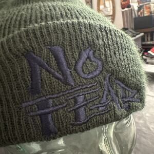 Mens Vintage No Fear Y2K Flame Beanie Hat OS